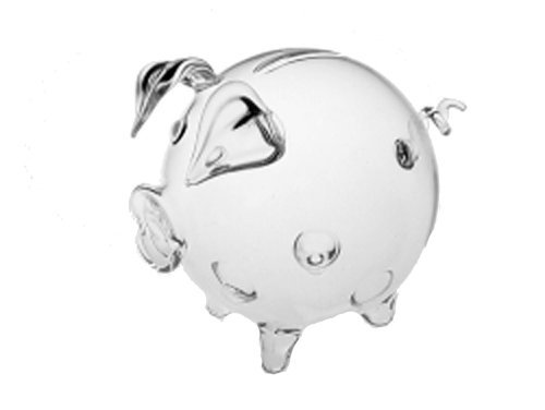 Oberstdorfer Glashütte Sparschwein, Sparbüchse, Glassparschwein klares mundgeblasenes Kristallglas Durchmesser ca. 8 cm, Länge ca. 11 cm Oberstdorfer Glashütte Sparschwein, Sparbüchse, Glassparschwein klares mundgeblasenes Kristallglas Durchmesser ca. 8 cm, Länge ca. 11 cm von Oberstdorfer Glashütte