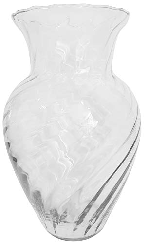 Oberstdorfer Glashütte Vase Grosse Glasvase aus klarem Glas Kristallglas Vase mit grosser Öffnung Höhe ca. 38 cm von Oberstdorfer Glashütte