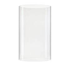 Windlicht Gross Ersatz Glas Zylinder klar mundgeblasen Öffnung unten Oben Außen 10 cm Höhe 20 cm Maß Anfertigung in verschiedenen Größen möglich von Oberstdorfer Glashütte