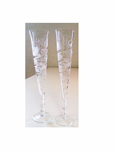 Sektglas antiker Stil handgeschliffen Sektflöte Sherryglas Trinkglas mundgeblasen Kristall Glas Höhe 295 mm Öffnung oben ca. 40 mm von Oberstdorfer Glashütte