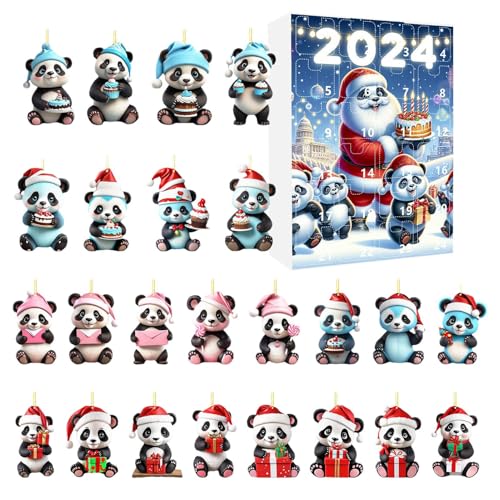 Adventskalender | Panda 24 Tage Acryl 2D Urlaubskalender – Festliche Aufhängung für Aktivitäten Party Weihnachtsbaum Fenster Versammlung Adventskalender | Panda 24 Tage Acryl 2D Urlaubskalender – Festliche Aufhängung für Aktivitäten Party Weihnachtsbaum Fenster Versammlung von Obesntln