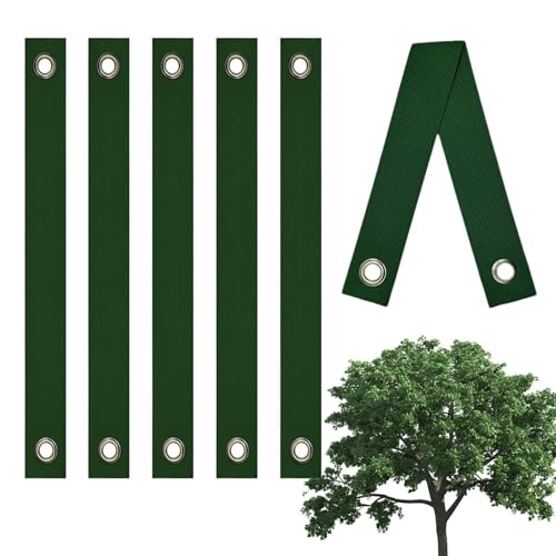 Binder – Stabile Bäume – witterungsbeständig | 6 verstellbare Nylonbänder für Stützbatterien, Befestigung von Bäumen, Büschen, Windschutz von Obesntln