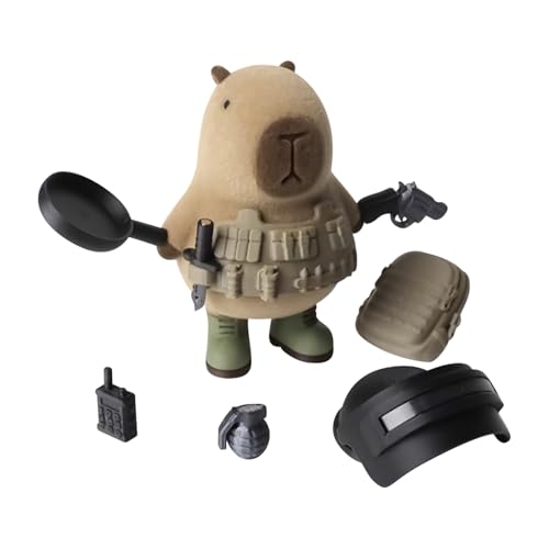 Capybara-Ornament – Capybra-Skulptur, dekorative Figur | entzückendes Tischherrin Cpybara, Schreibtisch und Regal mit abnehmbarem Design für Wohnzimmer, Partyzimmer von Obesntln