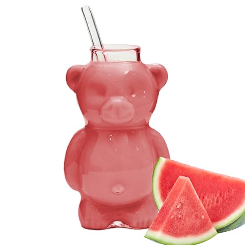 D'Bear aus – Getränkekühler, Kaffeeflasche | 300 ml in Tierform, transparentes mit bequemem Griff für Tee, Saft und Stil D'Bear aus – Getränkekühler, Kaffeeflasche | 300 ml in Tierform, transparentes mit bequemem Griff für Tee, Saft und Stil von Obesntln