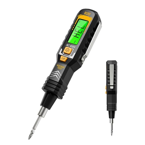 Digitaler Spannungsprüfstift – Stromkreisfinder, LED-Anzeige | Präziser Leistungssensor mit automatischer Bereichswahl, berührungsloses Messgerät mit Licht für Steckdosenprüfungen Tragbares Werkzeug von Obesntln