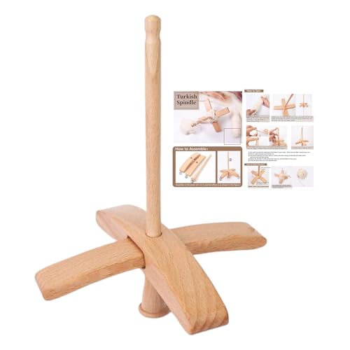 Drehspindel aus Holzdraht - Drop-Draht-Werkzeug, multifunktionales Handspinner-Set | Traditionelle Faser-Bootsausrüstung, Drahtherstellungswerkzeug Drehspindel aus Holzdraht - Drop-Draht-Werkzeug, multifunktionales Handspinner-Set | Traditionelle Faser-Bootsausrüstung, Drahtherstellungswerkzeug von Obesntln