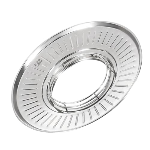 Erschöpfendes Frittier-Rack, Frittiergitter zum Abtropfen von überschüssigem Öl, Ölfilterplatte aus Edelstahl, runder Kolonieteller zum Kochen Erschöpfendes Frittier-Rack, Frittiergitter zum Abtropfen von überschüssigem Öl, Ölfilterplatte aus Edelstahl, runder Kolonieteller zum Kochen von Obesntln