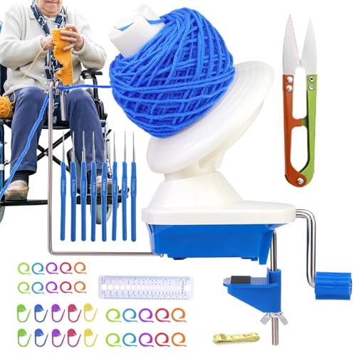 Garnwickler zum Häkeln, Handgarnwickler zum Stricken, geräuscharmer Garnkugelwickler zum Häkeln, tragbarer Garnkugelwickler mit manueller Steuerung Garnwickler zum Häkeln, Handgarnwickler zum Stricken, geräuscharmer Garnkugelwickler zum Häkeln, tragbarer Garnkugelwickler mit manueller Steuerung von Obesntln