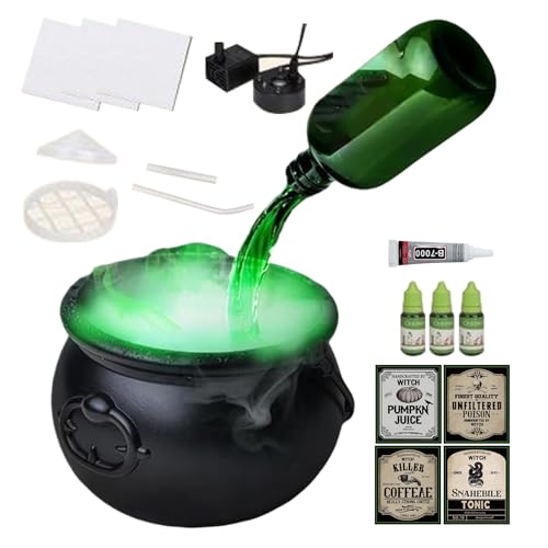 Halloween- , Halloween-Dekoration, Hexenkessel, einfach zu installieren, mit Flasche schwimmendem Trank und für Veranstalter von Veranstaltungen und Spukhaus Halloween- , Halloween-Dekoration, Hexenkessel, einfach zu installieren, mit Flasche schwimmendem Trank und für Veranstalter von Veranstaltungen und Spukhaus von Obesntln