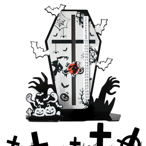 Halloween Advent Ornament | Countdown Kalender Halloween Desktop Ornament | Urlaubsparty Countdown Ornament | Lebhafter Countdown für Familienliebhaber von Obesntln