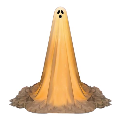 Halloween Decor Ghost - Beleuchtete Grüße, leuchtende Rasenverzierung, festliche Verandaakzent, Spukhaus -Accessoire mit einstellbarem Design | Halloween Ghost Decoration Outdoor beleuchtete Requisite Halloween Decor Ghost - Beleuchtete Grüße, leuchtende Rasenverzierung, festliche Verandaakzent, Spukhaus -Accessoire mit einstellbarem Design | Halloween Ghost Decoration Outdoor beleuchtete Requisite von Obesntln