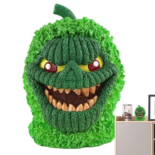 Halloween-Kürbis-Schreibtisch, grüne Kürbismonster-Ornamente, grüne Kürbisfiguren für drinnen und draußen | Festliche Tischdekoration, Kürbisform, Po von Obesntln