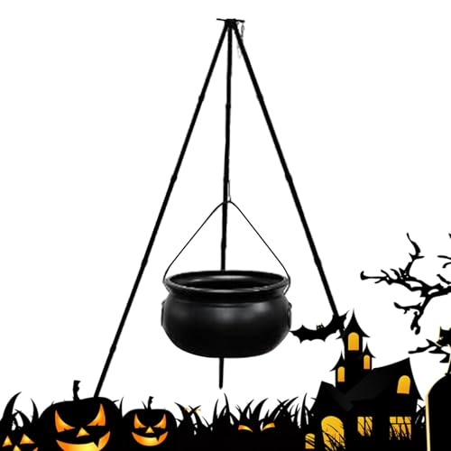 Halloween | Süßigkeitenschüssel in Kesselform, dekorativer Behälter für Partys, Süßigkeiten, für Innen- und Außenbereich, Küche, Tisch, Snacks Halloween | Süßigkeitenschüssel in Kesselform, dekorativer Behälter für Partys, Süßigkeiten, für Innen- und Außenbereich, Küche, Tisch, Snacks von Obesntln