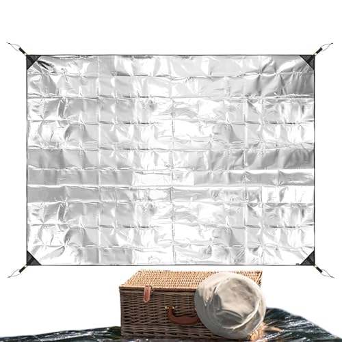 Isoliermatte aus Aluminium für Camping, Kissen aus Aluminiumschaum | Campingmatte aus Aluminiumfolienschaum, Zeltteppich aus wasserdichtem Aluminium Isoliermatte aus Aluminium für Camping, Kissen aus Aluminiumschaum | Campingmatte aus Aluminiumfolienschaum, Zeltteppich aus wasserdichtem Aluminium von Obesntln