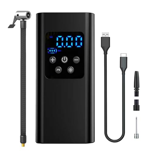 Kabellose Luftpumpe für Autoreifen, elektrische Luftpumpe für Autoreifen, kabellose -Luftpumpe, Schnellpumpe, LCD-Anzeige für Auto von Obesntln