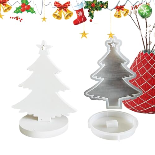 Kerzenformen für die Kerzenherstellung – Seifenformen für Weihnachtsbaum, Harzhandwerk, handgefertigte Form | Kerzenhalter Formen, leicht zu entformen, Silikonformen von Obesntln