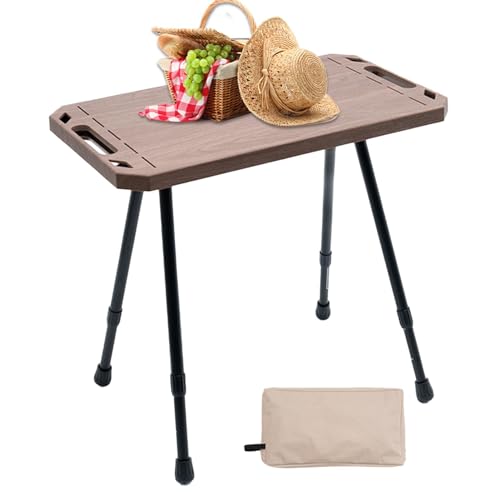 Klappbarer Tisch für den Außenbereich, für den Innen- und Außenbereich, Strandtisch | Campingtisch, zusammenklappbar, kompakt, zum Grillen und, multifunktional, robust, für Camping und Camping von Obesntln