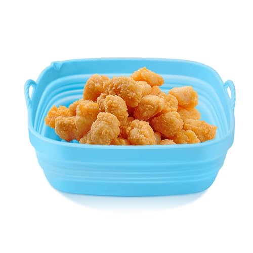 Luftfritteusenkorb-Auskleidung aus Silikon, Luftfritteusenkorb, wiederverwendbar, Silikonschüsselkorb, wiederverwendbar, aus Silikon, faltbares Ofenfutter Luftfritteusenkorb-Auskleidung aus Silikon, Luftfritteusenkorb, wiederverwendbar, Silikonschüsselkorb, wiederverwendbar, aus Silikon, faltbares Ofenfutter von Obesntln