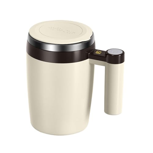Magnetische Kaffeetasse, Kaffeetasse mit Rührwerk – elektrische Kaffeetasse mit Selbstrühren, 380 ml, mit Mixer, für Kaffee, Schokolade von Obesntln
