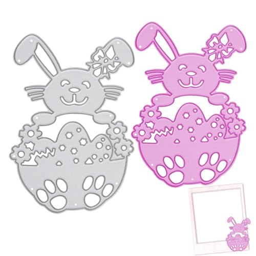 Metall-Stanzschablonen für Kartenherstellung, Metallstanzformen für Kaninchen, Stanzschablonen zum Basteln, Ostern – Cartoon-Prägeschablone für Maschinen Metall-Stanzschablonen für Kartenherstellung, Metallstanzformen für Kaninchen, Stanzschablonen zum Basteln, Ostern – Cartoon-Prägeschablone für Maschinen von Obesntln