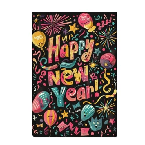 Obesntln Leuchtschild Weihnachten für den Außenbereich, Leuchtschild Weihnachten für den Außenbereich | Doppelseitige Gartenflagge "Frohes Neues Jahr" Gartendekoration Weihnachten - Gartenflagge Obesntln Leuchtschild Weihnachten für den Außenbereich, Leuchtschild Weihnachten für den Außenbereich | Doppelseitige Gartenflagge "Frohes Neues Jahr" Gartendekoration Weihnachten - Gartenflagge von Obesntln