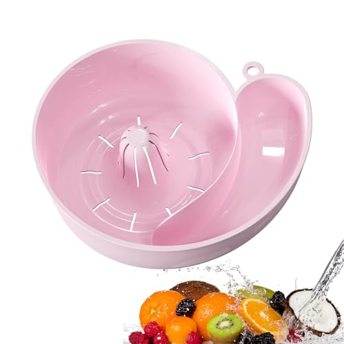 Obstwaschschüssel – drehbare Kappe in Schneckenform, Salatkorb | Mehrzweck-Küchenutensilien mit Aufbewahrungsdesign zum Waschen von Tomaten, Salat, Erdbeeren, Kiefern Obstwaschschüssel – drehbare Kappe in Schneckenform, Salatkorb | Mehrzweck-Küchenutensilien mit Aufbewahrungsdesign zum Waschen von Tomaten, Salat, Erdbeeren, Kiefern von Obesntln