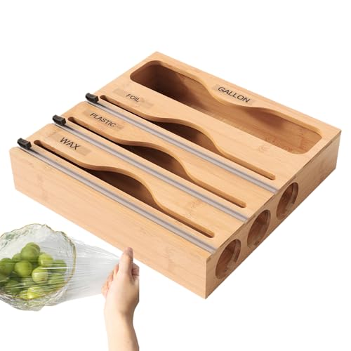 Organizer aus Holz – Multifunktionaler Wandpapierhalter, 5-in-1 Küchenständer | integrierter Folienschneider für Kaffee, Kaffee, Haushalt, Tasche, Roll, Boden, dunkler Boden Organizer aus Holz – Multifunktionaler Wandpapierhalter, 5-in-1 Küchenständer | integrierter Folienschneider für Kaffee, Kaffee, Haushalt, Tasche, Roll, Boden, dunkler Boden von Obesntln
