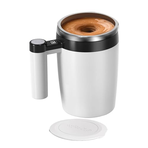 Selbstmischender Kaffeebecher, magnetischer Kaffeebecher, wiederaufladbarer elektrischer Kaffeebecher mit Selbstrühren, 380 ml, selbstmischend, mit Mixer, für Kaffee, Schokolade Selbstmischender Kaffeebecher, magnetischer Kaffeebecher, wiederaufladbarer elektrischer Kaffeebecher mit Selbstrühren, 380 ml, selbstmischend, mit Mixer, für Kaffee, Schokolade von Obesntln