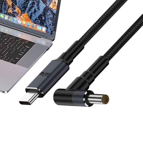 Typ-C DC Ladekabel - 140W Nylon PD geflochtenes Schnellladekabel - 180 cm Typ C Stecker DC Adapterkabel für Reisen, schwarz für Typ-C DC Ladekabel - 140W Nylon PD geflochtenes Schnellladekabel - 180 cm Typ C Stecker DC Adapterkabel für Reisen, schwarz für von Obesntln