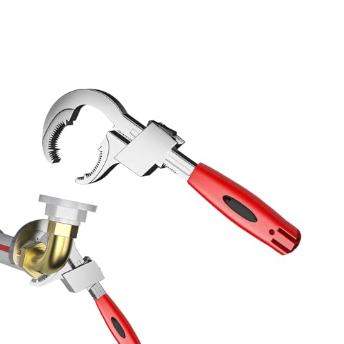 Verstellbarer Schraubenschlüssel – Wasserschlüssel für Klempnerei, robuster verstellbarer Schlüssel für Haushalt, Industrie, Automobil, Badezimmer, Waschbecken, Dusche und Armaturen Verstellbarer Schraubenschlüssel – Wasserschlüssel für Klempnerei, robuster verstellbarer Schlüssel für Haushalt, Industrie, Automobil, Badezimmer, Waschbecken, Dusche und Armaturen von Obesntln