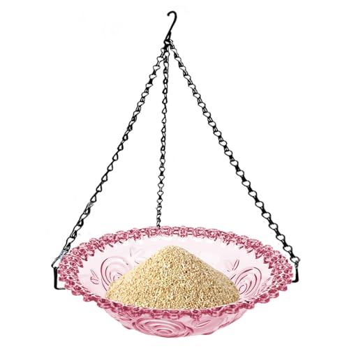 Vogeltränke für den Garten, Futterstelle für Wildvögel – Vogelfutterstation für den Außenbereich, transparent, Vogeltränke | Futterschale für Vögel mit Metallkette, Vogeltränke für den Garten, Futterstelle für Wildvögel – Vogelfutterstation für den Außenbereich, transparent, Vogeltränke | Futterschale für Vögel mit Metallkette, von Obesntln