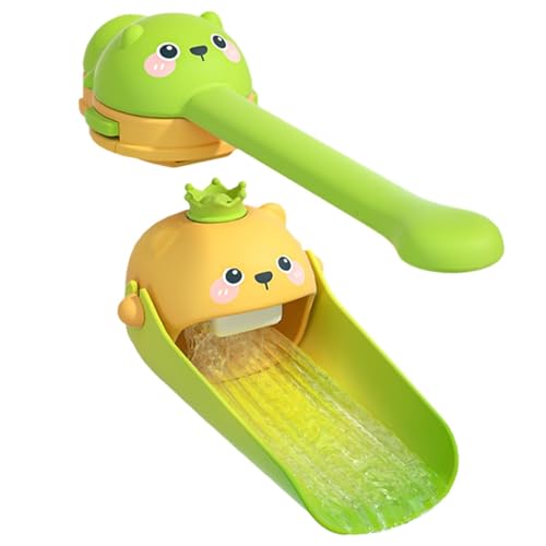 Wasserhahn-Verlängerung für Wasserhahn, Verlängerung für Waschbecken, Sicherheits-Spültischarmatur, zum Händewaschen – abnehmbare Handwäschehilfe, geschlitztes Design, für Badezimmer von Obesntln