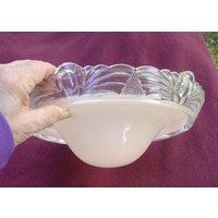 Glas Deckenleuchte Schirm Mid Century 27 cm von Objectification