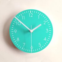 Gegenständlichen Mint Mit Weißen Markern Wanduhr Gegenständlichen Mint Mit Weißen Markern Wanduhr von ObjectifyHomeware
