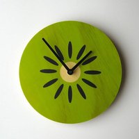 Kiwi Holz Wanduhr Moderne Grüne Stille Uhr Kiwi Holz Wanduhr Moderne Grüne Stille Uhr von ObjectifyHomeware