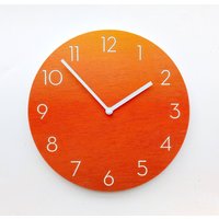 Ombre Orange Fizz Wanduhr Aus Holz Mit Zahlen. Einzigartige Bunte Moderne Stille Analoge Uhr Für Die Küche, Wohnzimmer Oder Schlafzimmer Ombre Orange Fizz Wanduhr Aus Holz Mit Zahlen. Einzigartige Bunte Moderne Stille Analoge Uhr Für Die Küche, Wohnzimmer Oder Schlafzimmer von ObjectifyHomeware