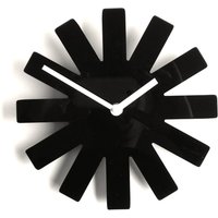 Schwarze Sternchen Wanduhr Mid-Century Modern Stille Uhr | 22cm von ObjectifyHomeware