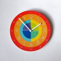 Zeit Lehrer Wanduhr Aus Holz Mit Zahlen. Einzigartige Bunte Regenbogen Moderne Stille Analoge Uhr Für Die Küche, Das Wohnzimmer Oder Schlafzimmer Zeit Lehrer Wanduhr Aus Holz Mit Zahlen. Einzigartige Bunte Regenbogen Moderne Stille Analoge Uhr Für Die Küche, Das Wohnzimmer Oder Schlafzimmer von ObjectifyHomeware