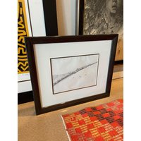 Signiert Kps 86 Gary Larson Style Illustration Gerahmte Landschaft von Objectmod