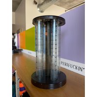 Space Age Rauchglas Acryl Tube Münzorganizer Vintage Schreibtisch von Objectmod