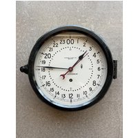Vintage-Chelcel Ships Clock Boston 24 Hour Navy Red-Sweeping Hand 797177 Us Govt Vintage-Chelcel Ships Clock Boston 24 Hour Navy Red-Sweeping Hand 797177 Us Govt von Objectmod
