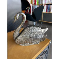 Vintage Godinger Italien Schwan Serviettenhalter Versilbert Briefhalter Vintage Godinger Italien Schwan Serviettenhalter Versilbert Briefhalter von Objectmod