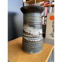 Vintage Isle Of Skye Signierte Tropfglasur-Keramik Brutalist-Vase Vintage Isle Of Skye Signierte Tropfglasur-Keramik Brutalist-Vase von Objectmod