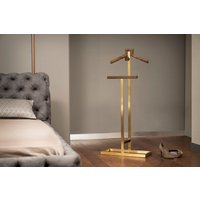 Valet Stand Aus Nussbaum & Messing Schlafzimmer Garderobe, Büro Accessoire von Objecttt