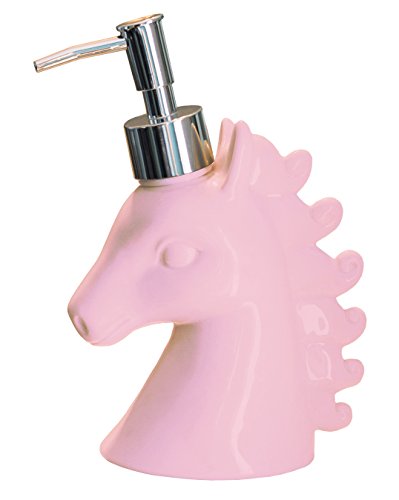 Objectz Einhorn Seifenspender Cremespender Unicorn Dispenser Flüssigseifen-Spender, Spülmittel-Spender, nachfüllbar für das schöne Bad oder Küche - PINK/ROSA von Objectz