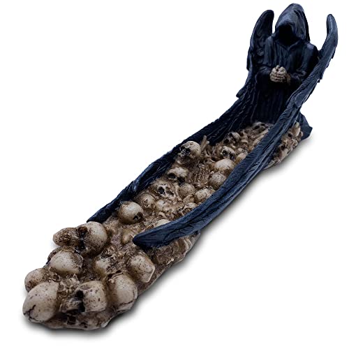 Räucherstäbchenhalter Skull River - Räucherhalter im Gothic Style mit Totenköpfe Räucherstäbchenhalter Skull River - Räucherhalter im Gothic Style mit Totenköpfe von Objectz