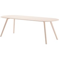 OUT Objekte unserer Tage - Meyer Tisch Rounded XLarge 240 x 92 cm, Esche gewachst mit Weißpigment von OUT Objekte unserer Tage