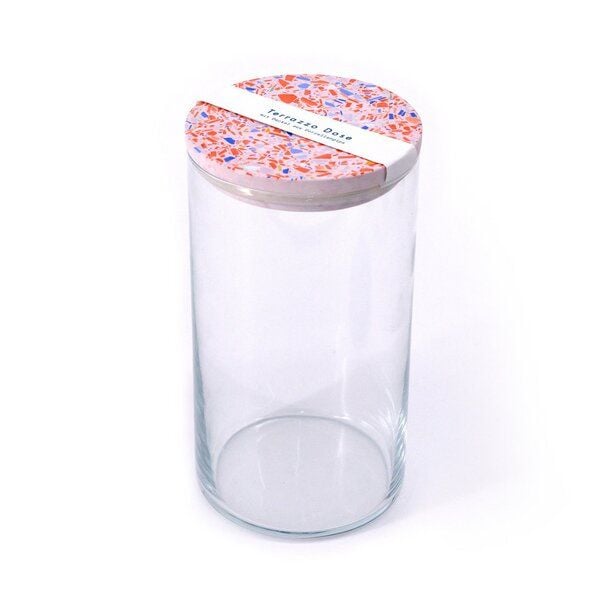 Objet Vague Terrazzo Dose, Vorratsglas, 1480ml von Objet Vague