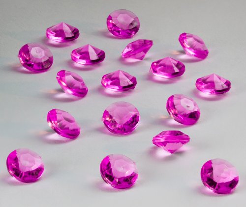 Dekosteine Diamanten 100 Stück Acryl Tischdekoration (Pink) von Oblique Unique