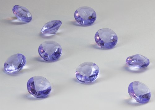 Dekosteine Diamanten 100 Stück Acryl Tischdekoration (Violett) von Oblique Unique